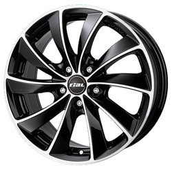 Rial RIAL LUGANO 7.5X16 5/114.3 ET38 d70.1 /diamond-black front polished/ MP [LU75638B83-1] | ������� LU75638B831