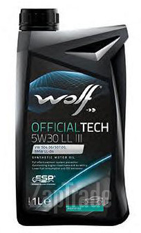 ������ �������� ����� Wolf OFFICIALTECH 5W30 LL III,  � ��������-�������� � ������