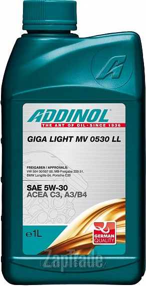 ������ �������� ����� Addinol Giga Light (Motorenol) MV 0530 LL,  � ��������-�������� � ������