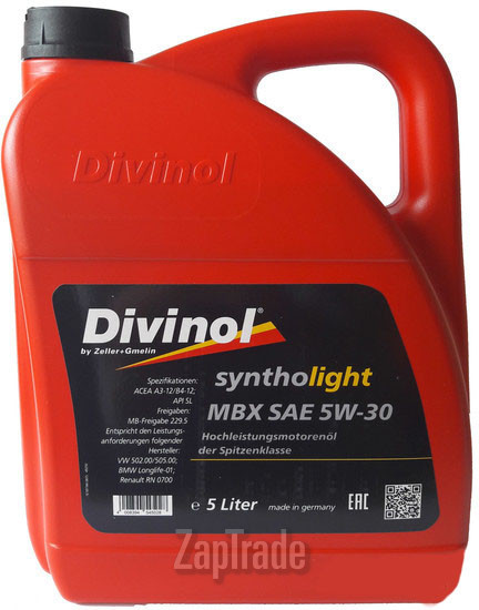 ������ �������� ����� Divinol Syntholight MBX 5W-30,  � ��������-�������� � ������