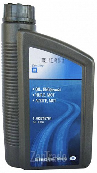 ������ �������� ����� General motors GM Oil, ENG (DEXOS2),  � ��������-�������� � ������