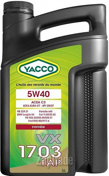 ������ �������� ����� Yacco VX 1703 FAP,  � ��������-�������� � ������