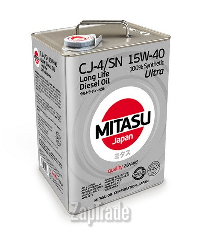������ �������� ����� Mitasu ULTRA DIESEL CJ-4/SN 15W-40,  � ��������-�������� � ������