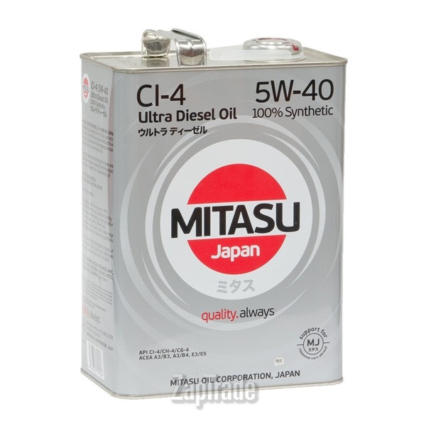 ������ �������� ����� Mitasu ULTRA DIESEL 5W-40,  � ��������-�������� � ������