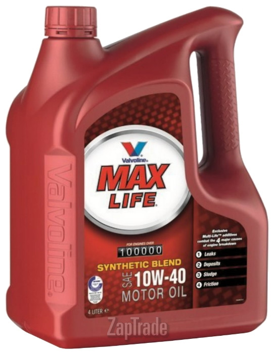 ������ �������� ����� Valvoline MAXLIFE SAE 10W-40, 4�,  � ��������-�������� � ������