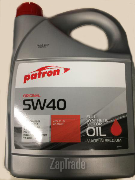 ������ �������� ����� Patron Original 5W-40,  � ��������-�������� � ������