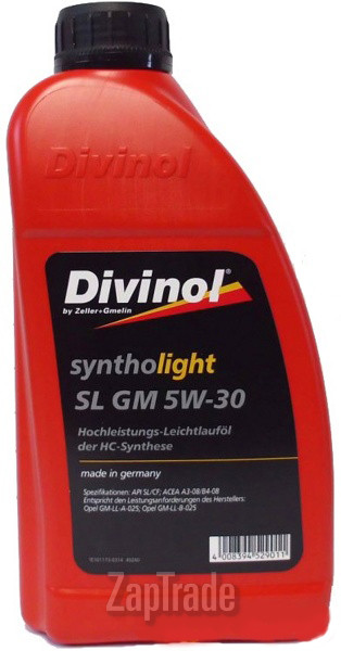 ������ �������� ����� Divinol Syntholight SL GM 5W-30,  � ��������-�������� � ������