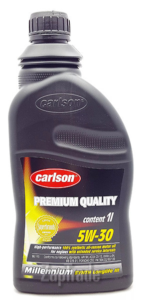 ������ �������� ����� Carlson oil Millenium Synth Longlife III,  � ��������-�������� � ������