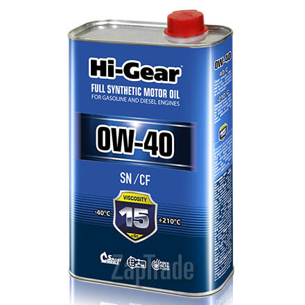 ������ �������� ����� Hi-gear SAE 0W-40 API SN/CF,  � ��������-�������� � ������