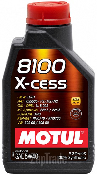 ������ �������� ����� Motul 8100 X-CESS,  � ��������-�������� � ������
