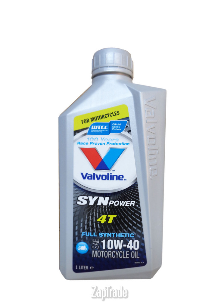 ������ �������� ����� Valvoline SYNPOWER 4T 10W-40, 1�,  � ��������-�������� � ������