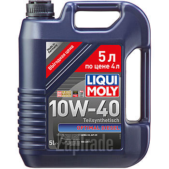 ������ �������� ����� Liqui moly Optimal 10W-40  (����� 5 ������ �� ���� 4-� ������),  � ��������-�������� � ������