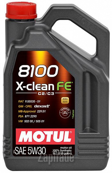 ������ �������� ����� Motul 8100 X-Clean FE,  � ��������-�������� � ������