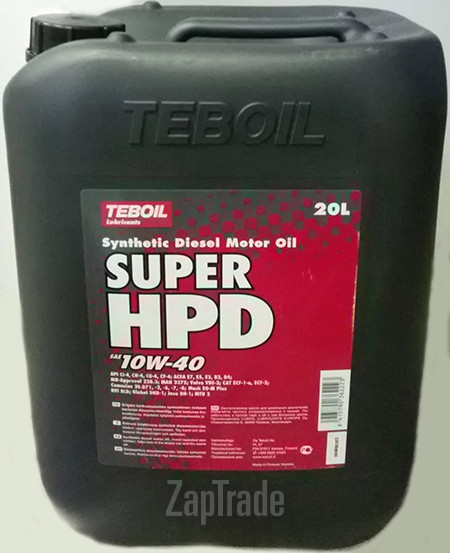 ������ �������� ����� Teboil Super HPD,  � ��������-�������� � ������