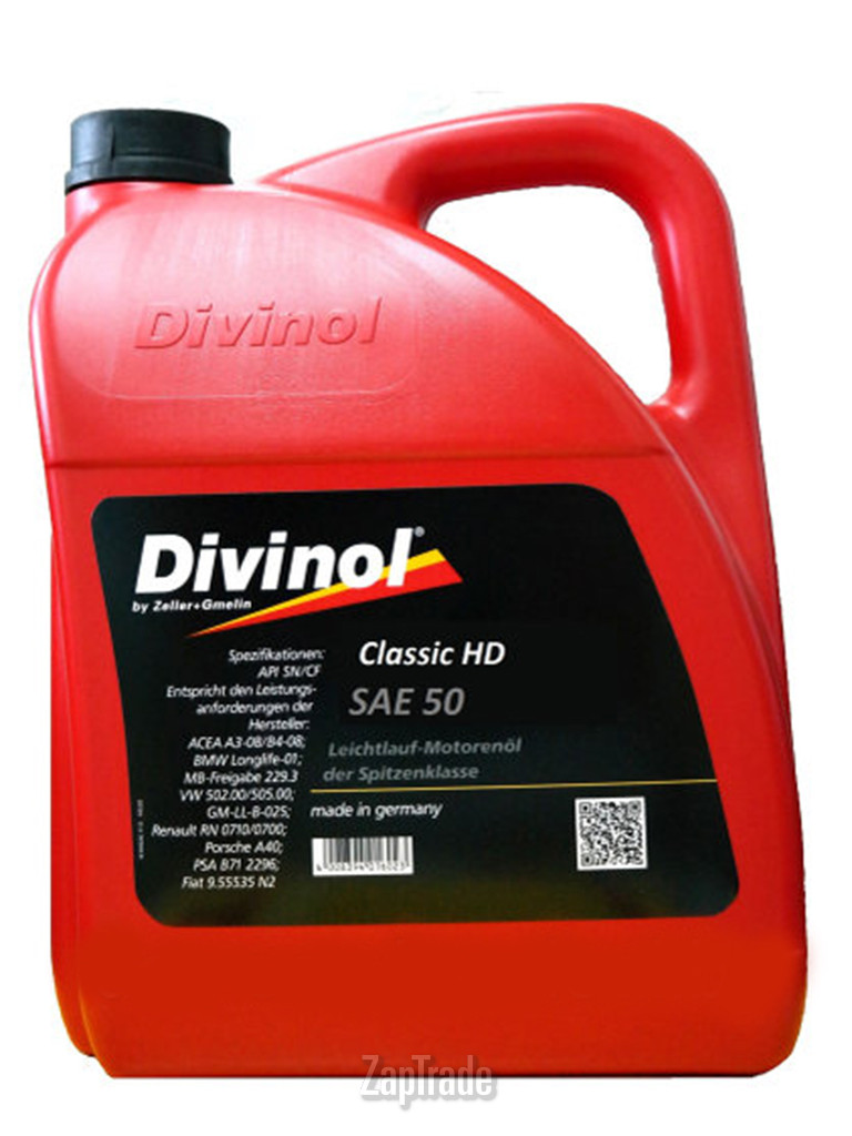 ������ �������� ����� Divinol Classic HD SAE 50,  � ��������-�������� � ������