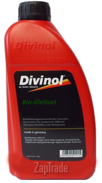 ������ �������� ����� Divinol Bio-Gleitoel,  � ��������-�������� � ������