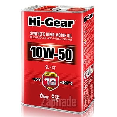 ������ �������� ����� Hi-gear SAE 10W-50 API SL/CF,  � ��������-�������� � ������