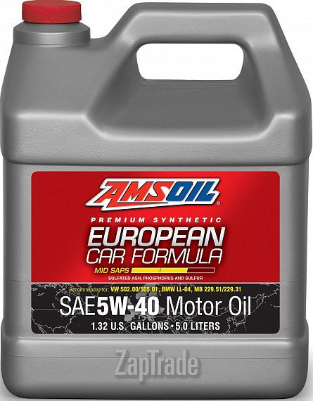 ������ �������� ����� Amsoil European Car Formula Mid-SAPS Synthetic Motor Oil,  � ��������-�������� � ������