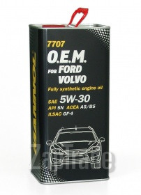 ������ �������� ����� Mannol 7707 O.E.M. for Ford Volvo 5W-30 (5�.) metal,  � ��������-�������� � ������