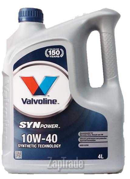 ������ �������� ����� Valvoline SYNPOWER SAE 10W-40, 4�,  � ��������-�������� � ������