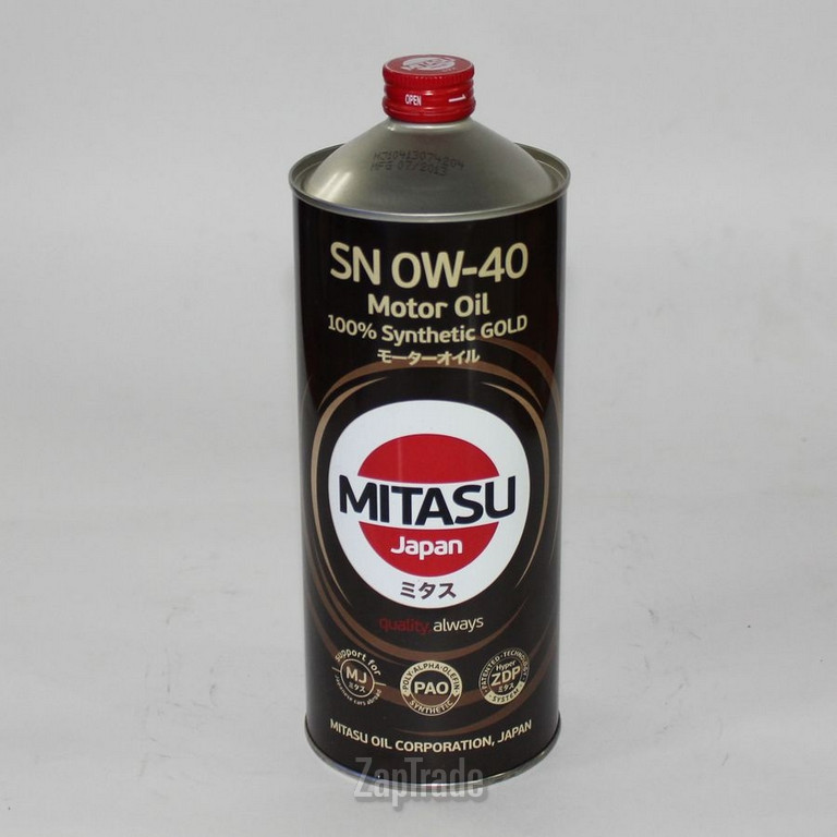 ������ �������� ����� Mitasu GOLD 0W-40,  � ��������-�������� � ������