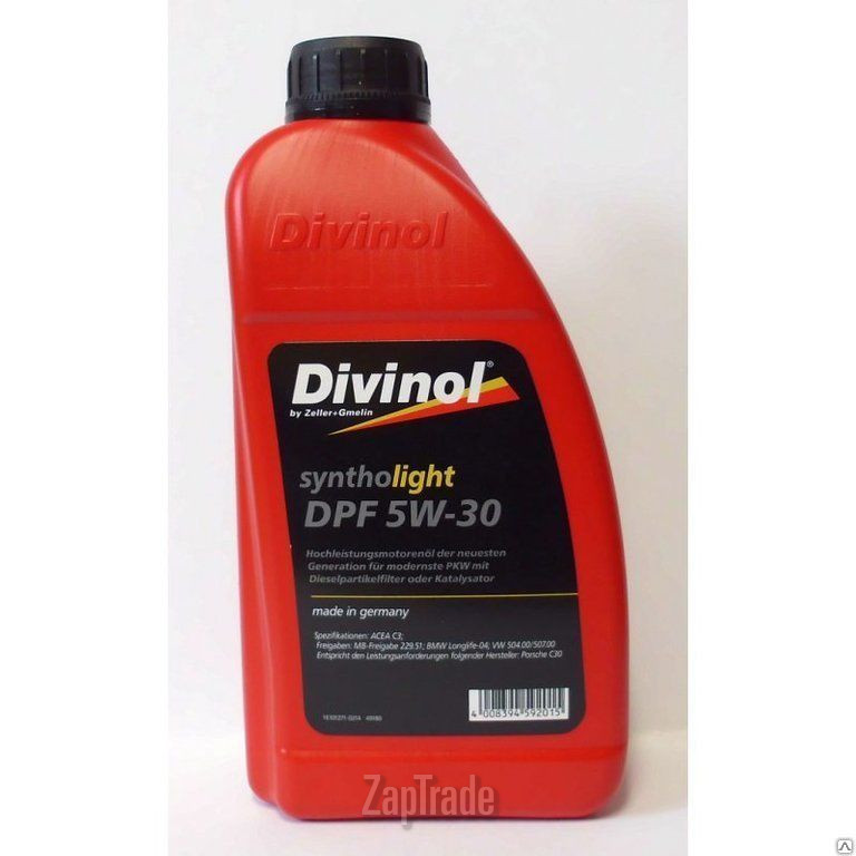������ �������� ����� Divinol Syntholight DPF 5W30,  � ��������-�������� � ������