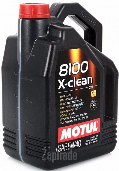 ������ �������� ����� Motul 8100 X-clean,  � ��������-�������� � ������
