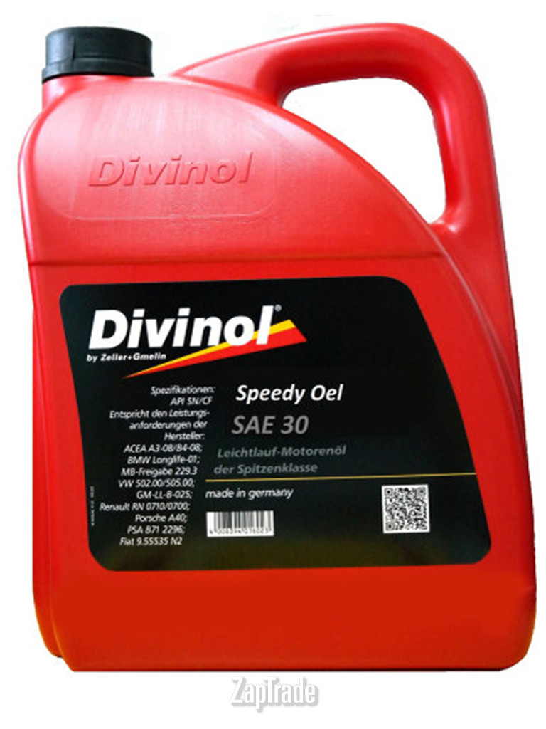 ������ �������� ����� Divinol Speedy Oel SAE 30,  � ��������-�������� � ������