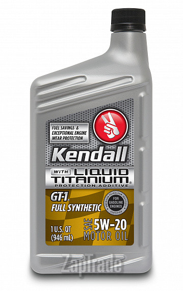 ������ �������� ����� Kendall GT-1 Full Synthetic Motor Oil With Liquid Titanium 5W-20,  � ��������-�������� � ������
