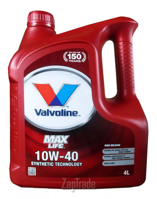 ������ �������� ����� Valvoline Maxlife,  � ��������-�������� � ������