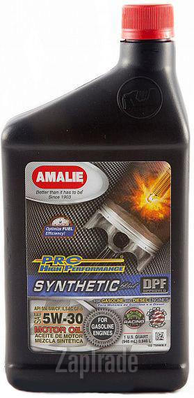 ������ �������� ����� Amalie PRO High Performance Synthetic,  � ��������-�������� � ������
