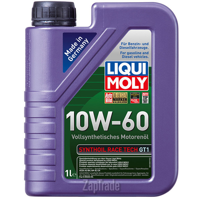 ������ �������� ����� Liqui moly Synthoil Race Tech GT1,  � ��������-�������� � ������