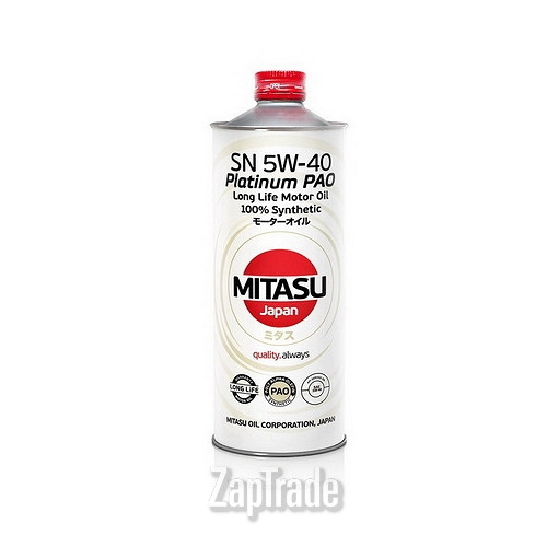 ������ �������� ����� Mitasu PLATINUM PAO 5W-40,  � ��������-�������� � ������