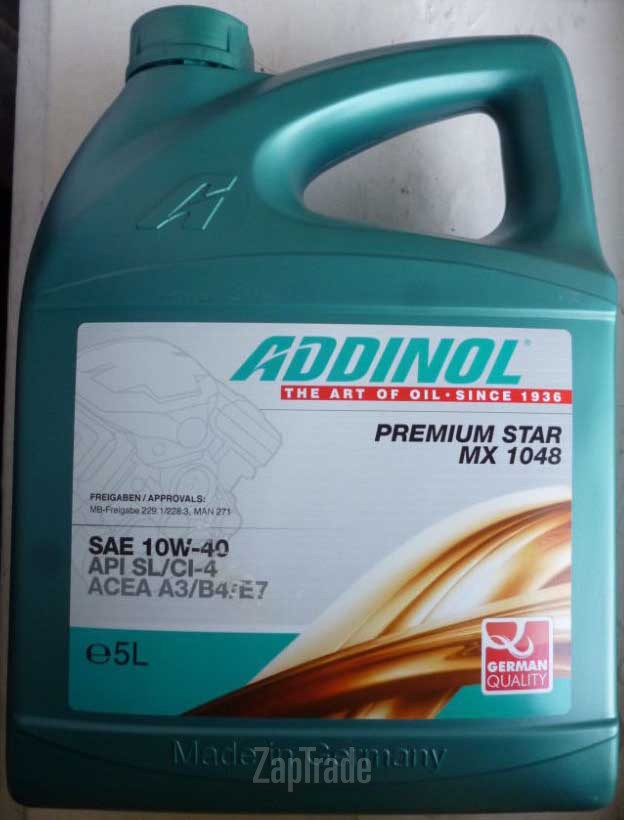 ������ �������� ����� Addinol Premium Star MX 1048,  � ��������-�������� � ������