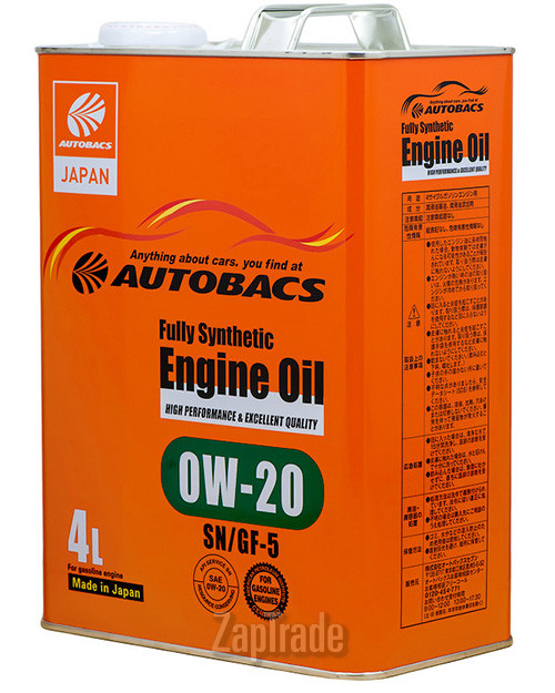 ������ �������� ����� Autobacs ENGINE OIL 0W-20,  � ��������-�������� � ������
