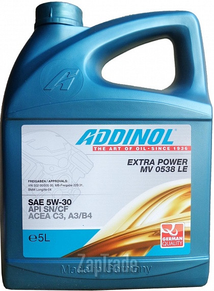 ������ �������� ����� Addinol Extra Power MV 0538 LE,  � ��������-�������� � ������