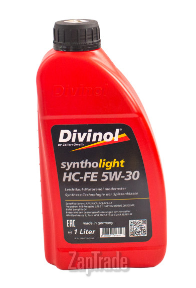 ������ �������� ����� Divinol Syntholight HC-FE 5W-30,  � ��������-�������� � ������