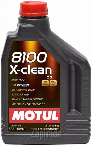 ������ �������� ����� Motul 8100 X-clean,  � ��������-�������� � ������