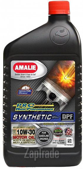 ������ �������� ����� Amalie PRO High Performance Synthetic,  � ��������-�������� � ������