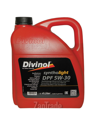 ������ �������� ����� Divinol Syntholight DPF 5W30,  � ��������-�������� � ������