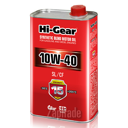 ������ �������� ����� Hi-gear SAE 10W-40 API SL/CF,  � ��������-�������� � ������