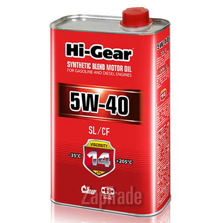 ������ �������� ����� Hi-gear SAE 5W-40 API SL/CF,  � ��������-�������� � ������