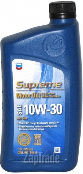 ������ �������� ����� Chevron Supreme Motor Oil 10W-30,  � ��������-�������� � ������