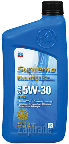 ������ �������� ����� Chevron Supreme Motor Oil,  � ��������-�������� � ������