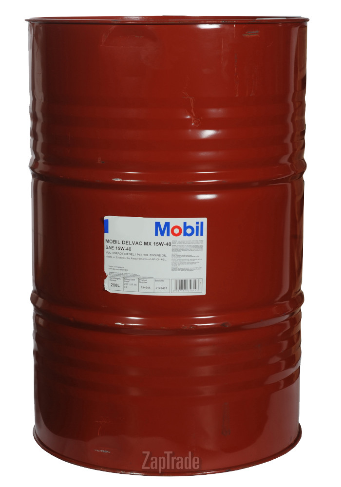 ������ �������� ����� Mobil DELVAC MX,  � ��������-�������� � ������