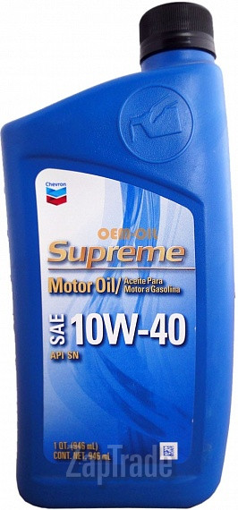 ������ �������� ����� Chevron Supreme Motor Oil 10W-40,  � ��������-�������� � ������