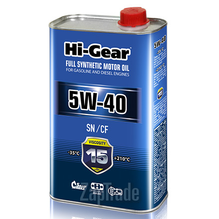 ������ �������� ����� Hi-gear SAE 5W-40 API SN/CF,  � ��������-�������� � ������