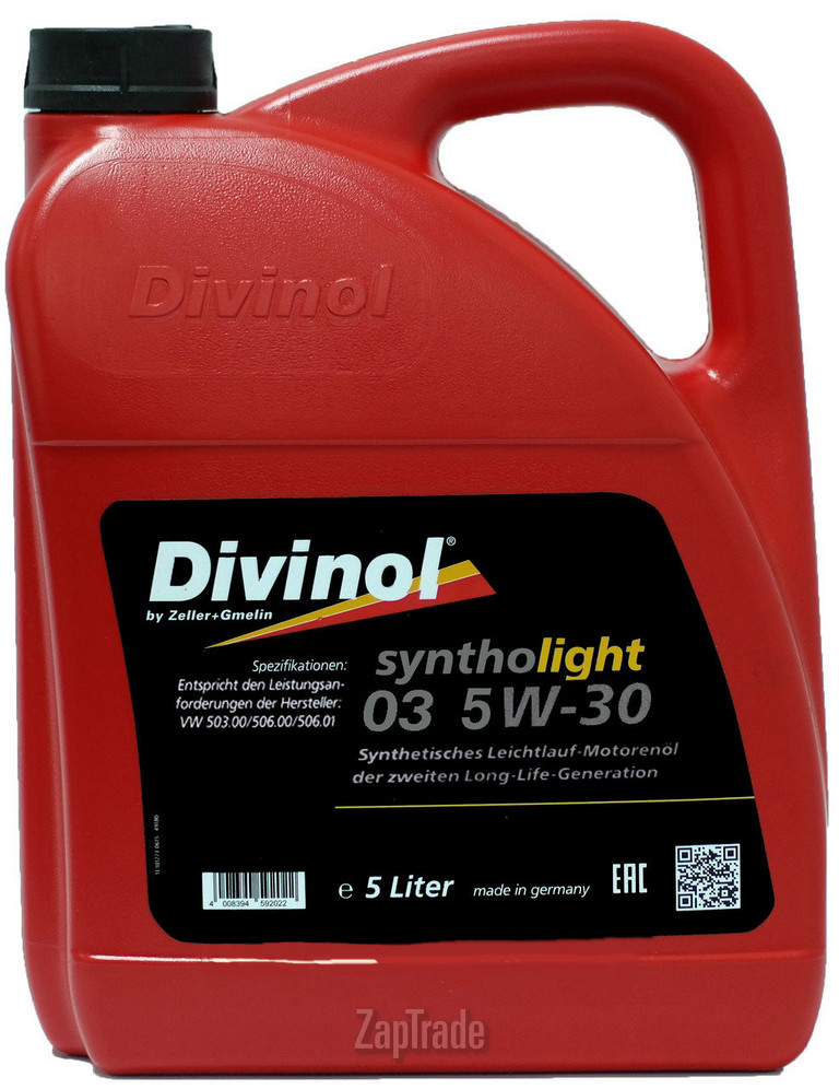 ������ �������� ����� Divinol Syntholight 03 5W-30,  � ��������-�������� � ������