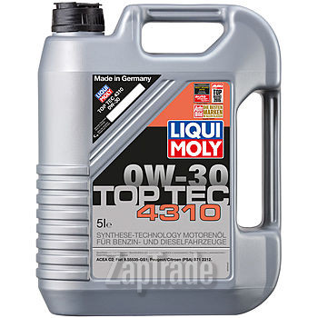 ������ �������� ����� Liqui moly ����������������� �������� ����� Top Tec 4310 0W-30,  � ��������-�������� � ������