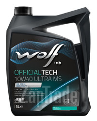 ������ �������� ����� Wolf OFFICIALTECH 10W40 ULTRA MS,  � ��������-�������� � ������